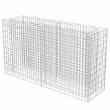 Gabion Raised Bed Galvanised Steel 180x50x100 cm - Side View