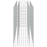 Gabion Raised Bed Galvanised Steel 180x50x100 cm