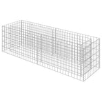 Gabion Raised Bed Galvanised Steel 180x50x50 cm
