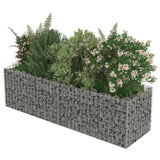 Gabion Raised Bed Galvanised Steel 180x50x50 cm - Top-Down View