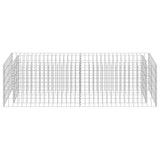 Gabion Raised Bed Galvanised Steel 180x50x50 cm - 45-Degree Angle