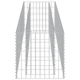 Gabion Raised Bed Galvanised Steel 180x50x50 cm