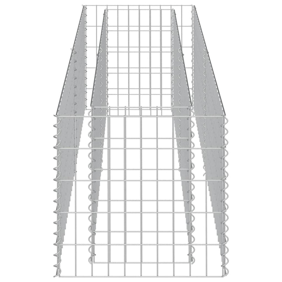 Gabion Raised Bed Galvanised Steel 180x50x50 cm