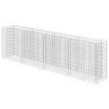 Gabion Raised Bed Galvanised Steel 360x50x100 cm - Front View