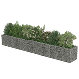 Gabion Raised Bed Galvanised Steel 360x50x50 cm - Top-Down View
