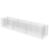 Gabion Raised Bed Galvanised Steel 270x50x50 cm - Side View