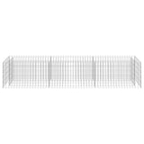 Gabion Raised Bed Galvanised Steel 270x50x50 cm