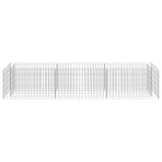 Gabion Raised Bed Galvanised Steel 270x50x50 cm