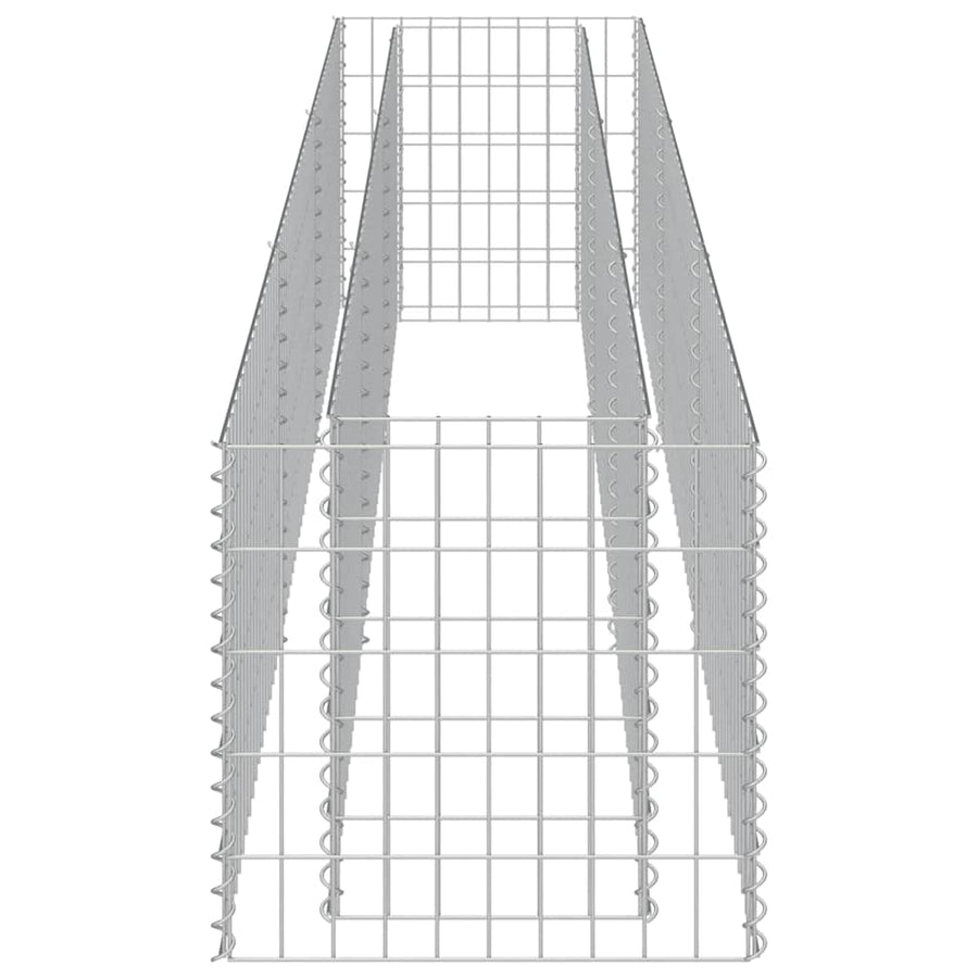 Gabion Raised Bed Galvanised Steel 270x50x50 cm