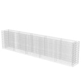 Gabion Raised Bed Galvanised Steel 450x50x100 cm - Side View
