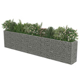 Gabion Raised Bed Galvanised Steel 450x50x100 cm - Top-Down View