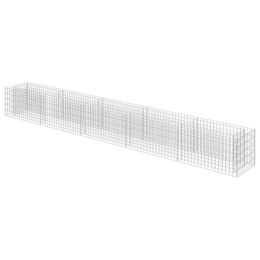 Gabion Raised Bed Galvanised Steel 450x50x50 cm