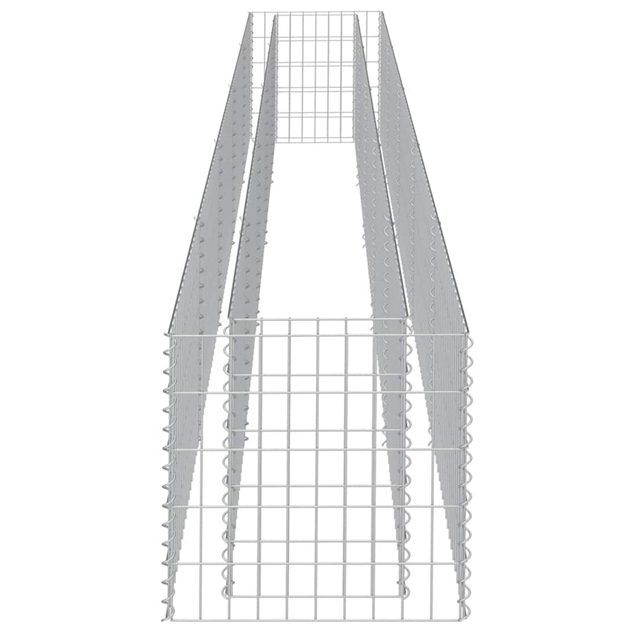 Gabion Raised Bed Galvanised Steel 450x50x50 cm