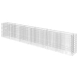 Gabion Raised Bed Galvanised Steel 540x50x100 cm - Front View