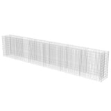 Gabion Raised Bed Galvanised Steel 540x50x100 cm - Side View