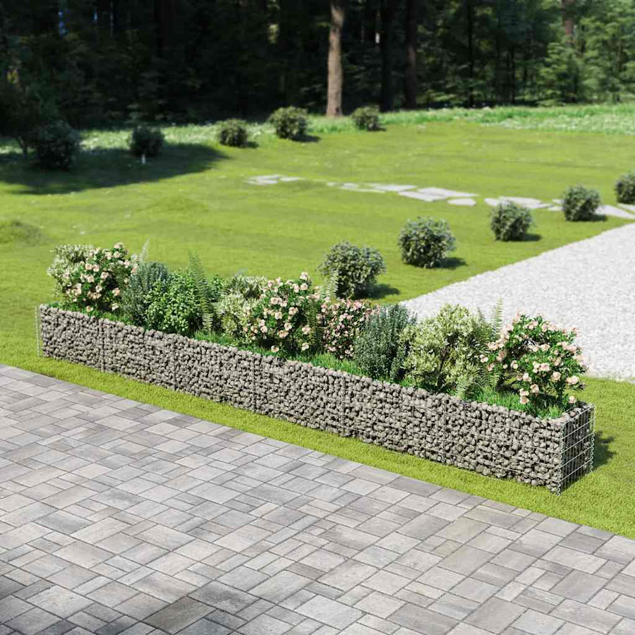 Gabion Raised Bed Galvanised Steel 540x50x50 cm