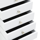 Free Standing Jewelery Cabinet White