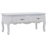 Coffee Table 100x50x46 cm White