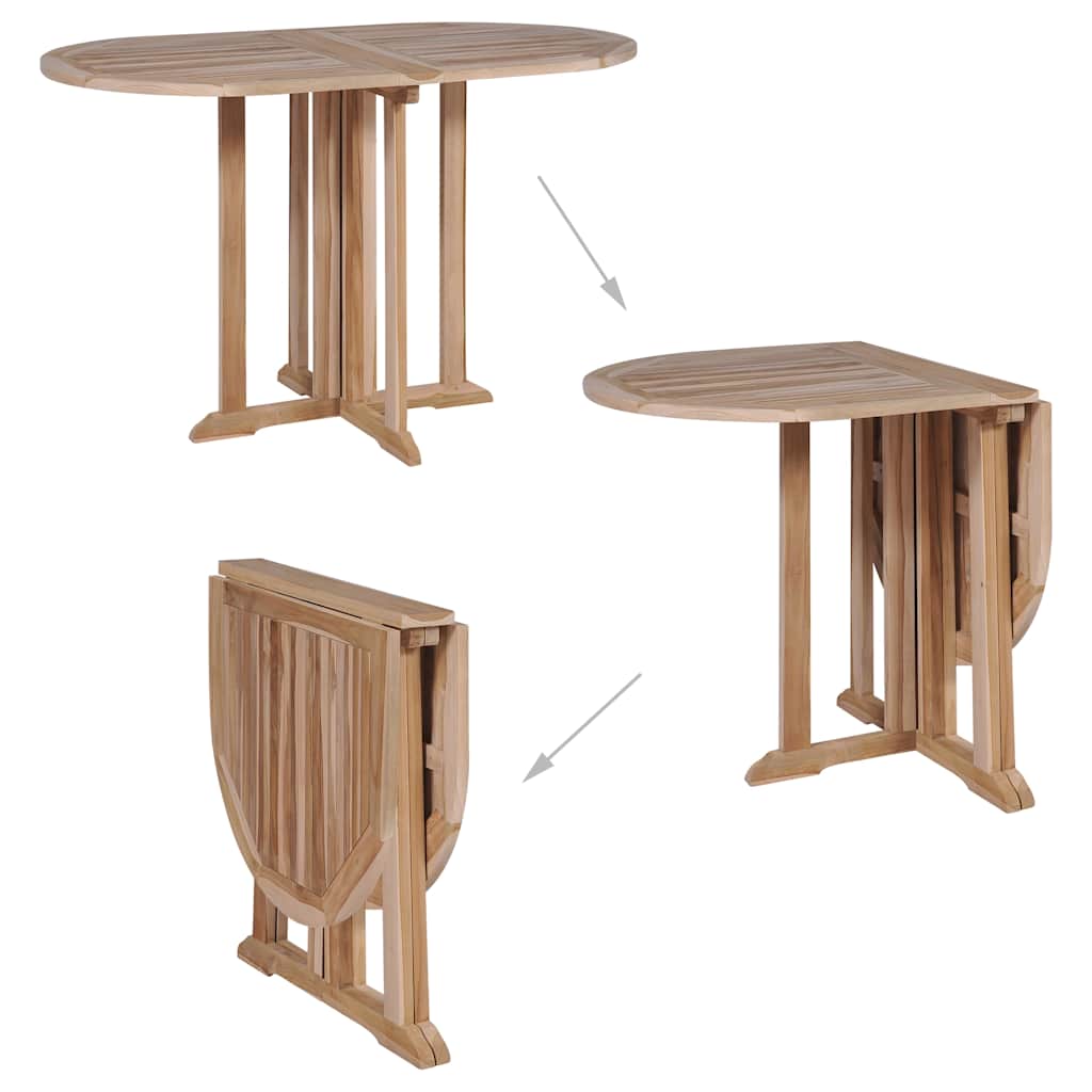 Folding Butterfly Garden Table 120x70x75 cm Solid Teak Wood