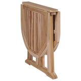 Folding Butterfly Garden Table 120x70x75 cm Solid Teak Wood - 45-Degree Angle
