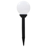 Outdoor Solar Lamps 4 pcs LED Spherical 15 cm RGB - Front View