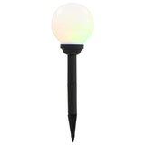 Outdoor Solar Lamps 4 pcs LED Spherical 15 cm RGB - Side View