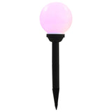 Outdoor Solar Lamps 4 pcs LED Spherical 15 cm RGB - 45-Degree Angle