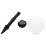 Outdoor Solar Lamps 4 pcs LED Spherical 15 cm RGB - Rear View