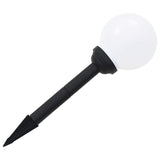 Outdoor Solar Lamps 4 pcs LED Spherical 15 cm RGB - Close-Up Angle