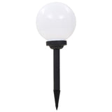 Outdoor Solar Lamps 3 pcs LED Spherical 20 cm RGB - Front View