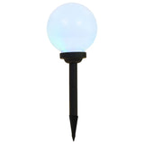 Outdoor Solar Lamps 3 pcs LED Spherical 20 cm RGB - Side View