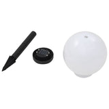 Outdoor Solar Lamps 3 pcs LED Spherical 20 cm RGB - Rear View