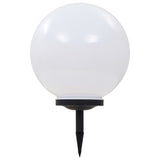 Outdoor Solar Lamp LED Spherical 40 cm RGB - Front View