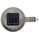 Outdoor Solar Lamps 6 pcs LED Round 12 cm White - Top-Down View
