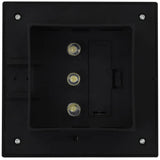 Outdoor Solar Lamps 6 pcs LED Square 12 cm Black