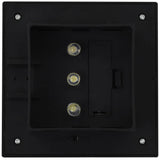 Outdoor Solar Lamps 6 pcs LED Square 12 cm Black - Low Angle