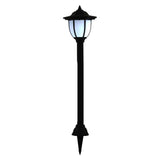 Outdoor Solar Lamps 3 pcs LED Black - Top-Down View