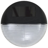 Outdoor Solar Wall Lamps LED 12 pcs Round Black - 45-Degree Angle