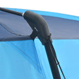 Pool Tent Fabric 590x520x250 cm Blue - Top-Down View