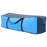 Pool Tent Fabric 590x520x250 cm Blue - Rear View