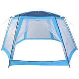 Pool Tent Fabric 660x580x250 cm Blue - Front View