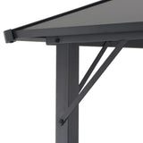 Gazebo with Roof Aluminium 4x3x2.6 m Black - Top-Down View