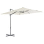 Cantilever Garden Parasol with Steel Pole 250x250 cm Sand