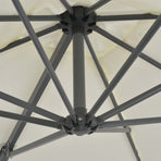 Cantilever Garden Parasol with Steel Pole 250x250 cm Sand