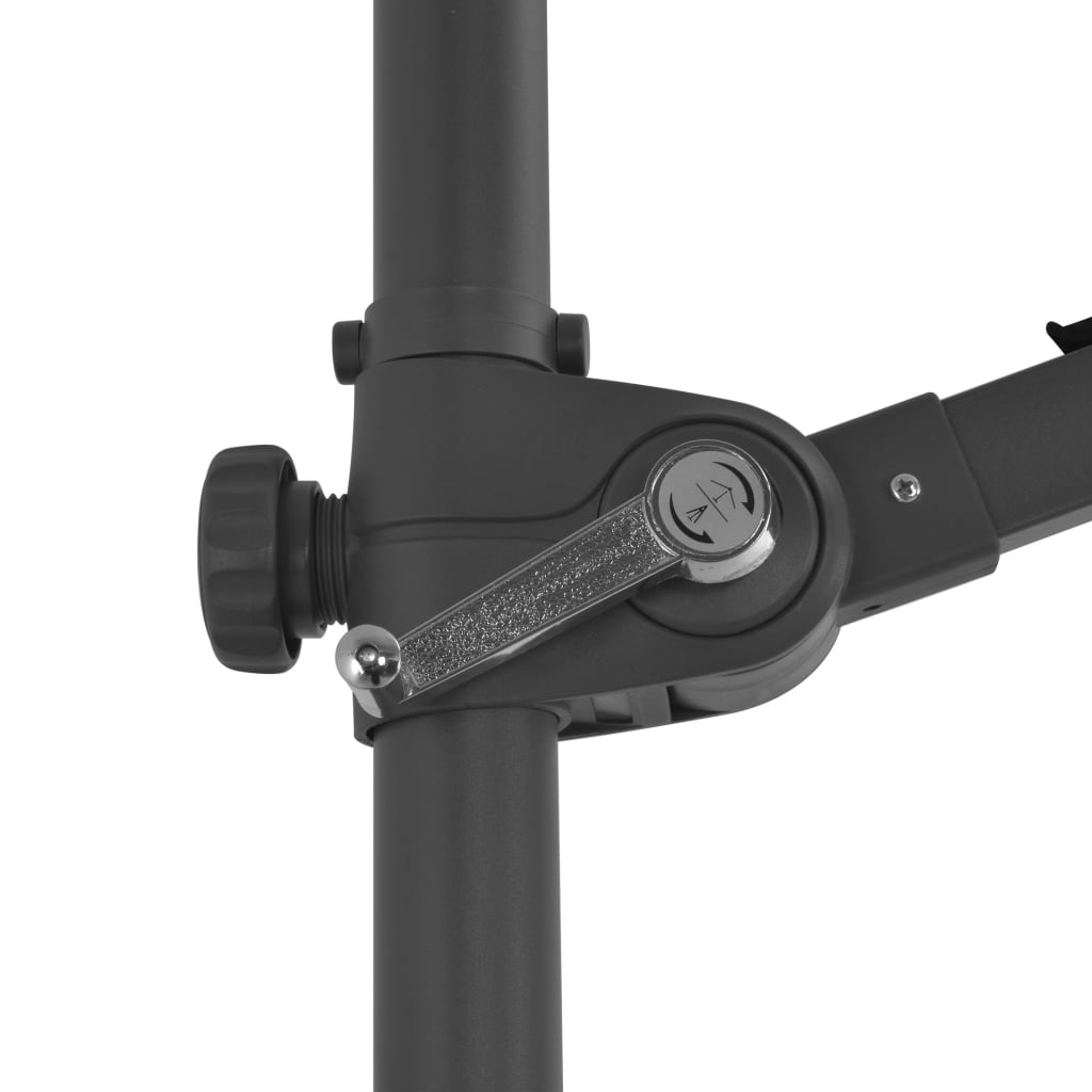Cantilever Garden Parasol with Steel Pole Anthracite 300 cm