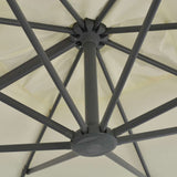 Cantilever Garden Parasol with Aluminium Pole 300x300 cm Sand