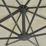 Cantilever Garden Parasol with Aluminium Pole 300x300 cm Sand