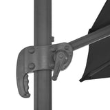 Cantilever Garden Parasol with Aluminium Pole 300x300 cm Anthracite - Close-Up Angle