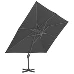 Cantilever Garden Parasol with Pole 400x300 cm Anthracite