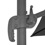 Cantilever Garden Parasol with Aluminium Pole 400x300 cm Anthracite